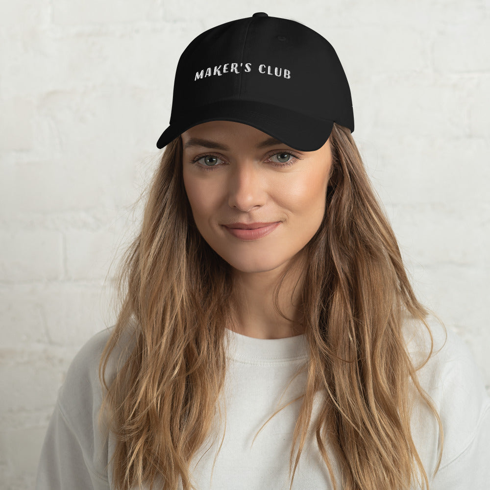 Embroidered Maker's Club Dad Hat