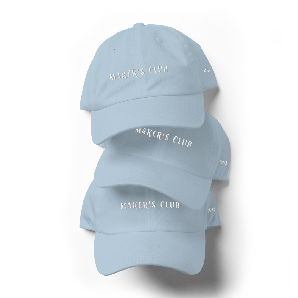 Embroidered Maker's Club Dad Hat