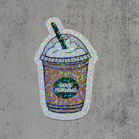 Thumbnail for Good Morning Coffee DieCut Sticker Decal