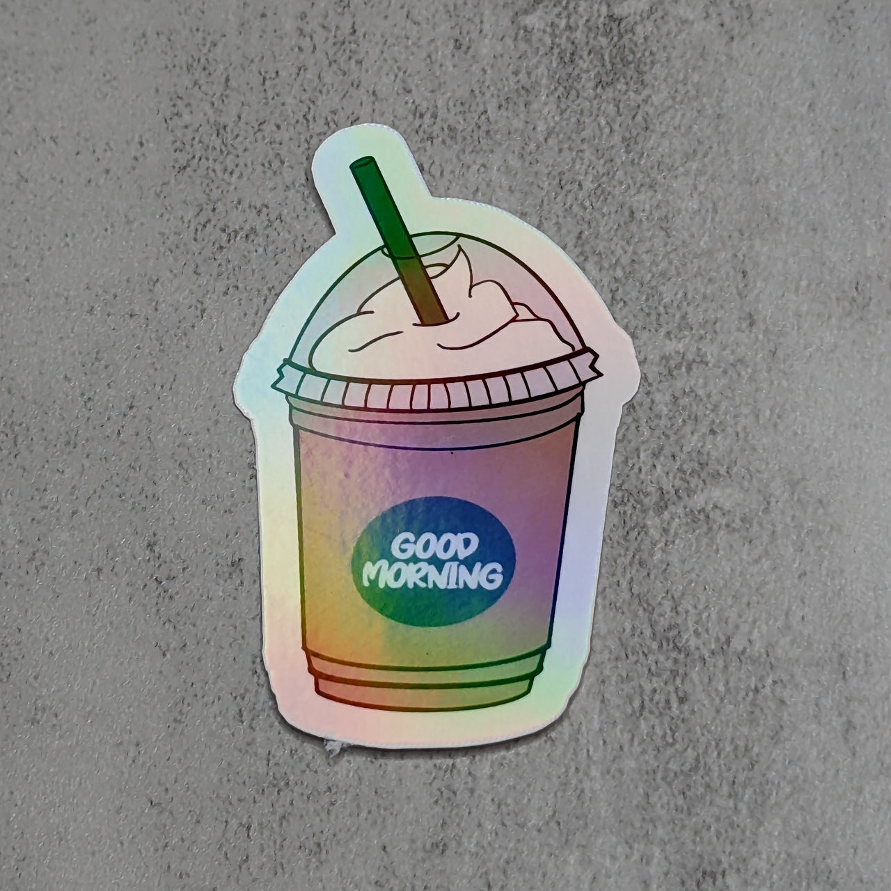 Good Morning Coffee DieCut Sticker Decal