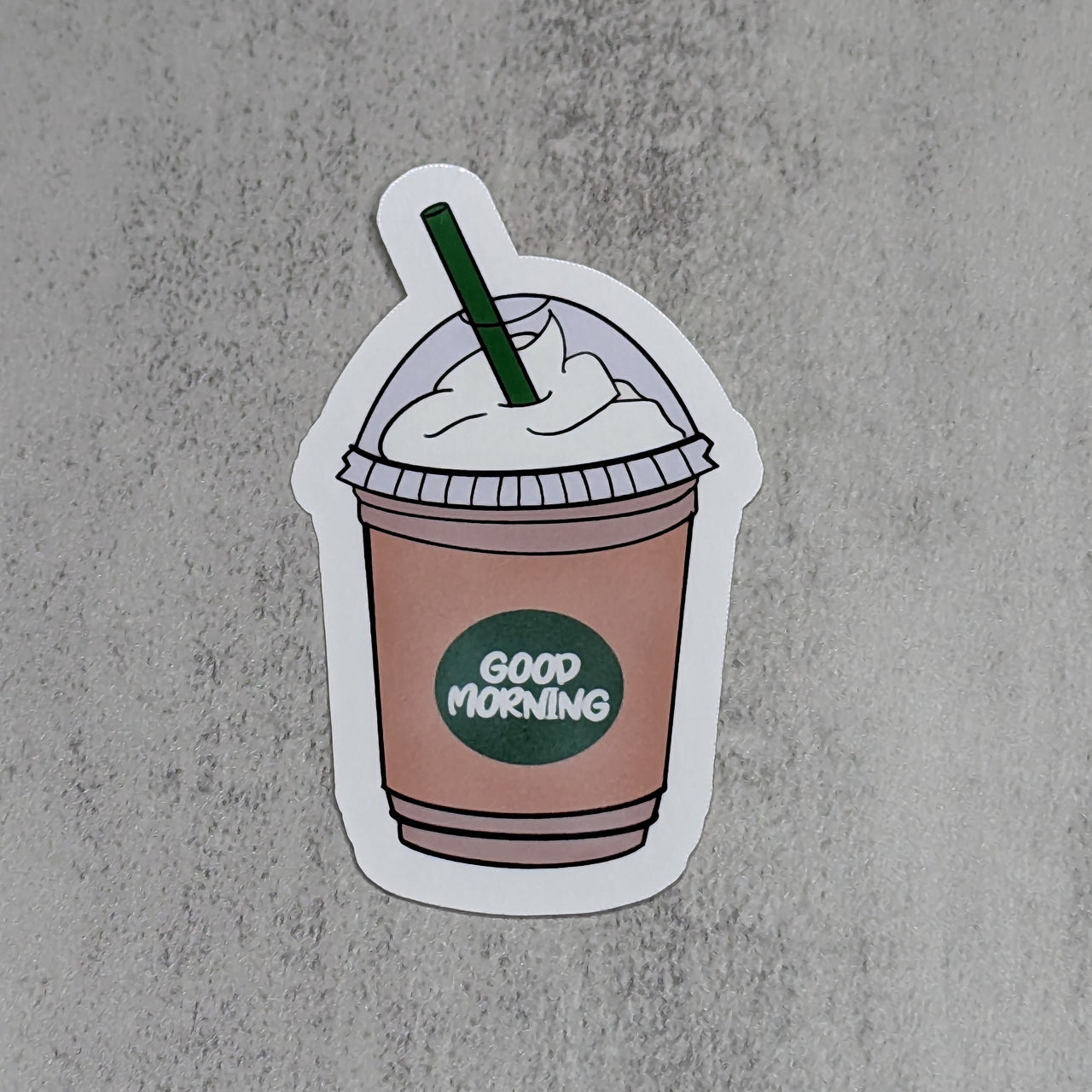 Good Morning Coffee DieCut Sticker Decal