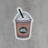 Thumbnail for Good Morning Coffee DieCut Sticker Decal